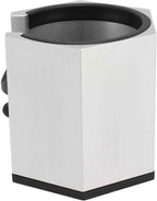 Coffee Portafilter Holder Stand with Adjustable Height Knob and Removable Bracket Cover, Aluminum Alloy Non Slip Base for Restaurants Homes Cafes (Silver)