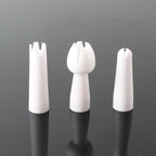 3Pcs White Set Whip Cream Dispenser Head Whipped Nozzle Mounting Mouth Base Tips Dinning Bar Whip Cream Special Head Cream Chargers and Whippers Specialty Tools and Gadgets