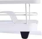 Dish Drying Rack 3 Piece Dish Drainer with Drainboard Set for Kitchen Counter ✅– Dish Rack with Removable Utensil Holder & Swivel Spout for Countertop ✅– DishRack for Plates, Cups & More, White