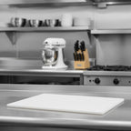TrueCraftware- 20" X 15" X 1/2” Cutting Board for Kitchen White Color Plastic- Durable Color Coded Kitchen Cutting Board Chopping Board Non Slip Cutting Mat for Meat Vegetables Dishwasher Safe