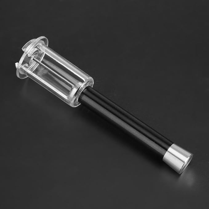 Air Pressure Wine Bottle Opener, Black Cork Remover Corkscrew Tool for Home Bar Restaurant, 1.97 x 7.68 Inch