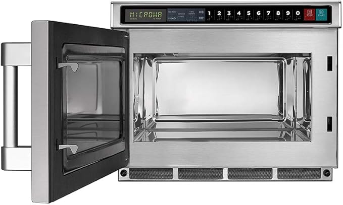 Midea Equipment 2117G1A Commercial Microwave, 2100 Watts, Stainless Steel