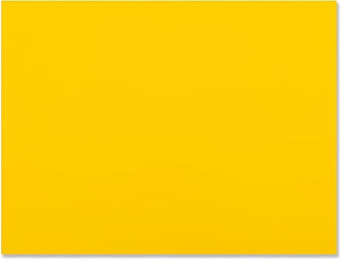 TrueCraftware- 18" X 12" X 1/2” Cutting Board for Kitchen Yellow Color Plastic- Color Coded Durable Kitchen Cutting Board Chopping Board Non Slip Cutting Mat for Meat Vegetables Dishwasher Safe