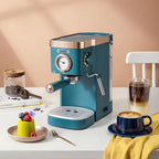deluxe semi-automatic coffee maker with steam milk frother