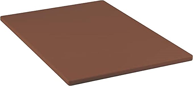 TrueCraftware- 18" X 12" X 1/2” Cutting Board for Kitchen Brown Color Plastic- Durable Kitchen Cutting Board Commercial Chopping Board Non Slip Surface Cutting Mat for Meat Vegetables Dishwasher Safe