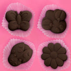 2 Packs 8-Cavity Insect Butterfly Flower Silicone 3D Cake Molds Trays Ladybug Shape Baking for DIY Soap Pudding Jelly Dessert Chocolate Muffin