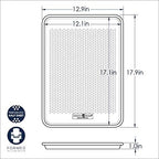 Nordic Ware Naturals Perforated Crisping Half Sheet Pan for Baking or Roasting, Uncoated Natural Aluminum with Reinforced Steel Rim Prevents Warping