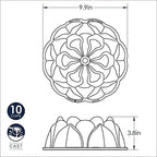 Nordic Ware Magnolia Bundt, 10 Cup, Toffee