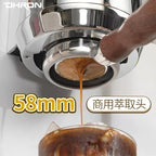 Semi-automatic commercial coffee machine for professional espresso and steam frothing in milk tea shops