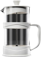 Transparent Glass French Press Pot Heat-resistant Coffee Teapot Filter Cup Hand Punch Cold Brew Pot Household Office Coffee Cups(1pcs1L)