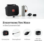 1Zpresso X-Ultra Manual Coffee Grinder-Midnight Black, Well-built Sturdy Metal Body, Assembly Stainless Steel Burr, Numerical External Setting, Magnet Catch Cup, Faster Grind Efficiency Portable Mil