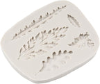 Tropical Leaf Silicone Mold Fern Leaves Fondant Molds For Cake Decoration Cupcake Topper Chocolate Candy Resin Polymer Clay Set of 4