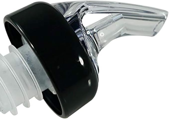 Measured Pourer - Liquor Bottle Pourers - Collared -(10pk) Made 100% In The USA. Bar Spouts That Don't Leak - No Cracks, Just A Perfect Cocktail Pour Everytime. Great for Wine Too! (2oz)