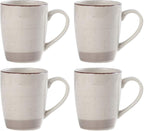 Pfaltzgraff Sadie 16-Piece Cream Dinnerware Set, Service for 4, Durable Stoneware Plates and Bowls with Classic Design, Microwave and Dishwasher Safe