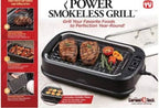 Smokeless Indoor Electric Grill With Tempered Lid Interchangeable Griddle Plate OPEN BOX