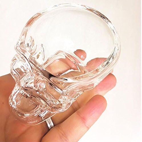 Kitchen & Dining Entertaining Glassware Drinkware Old Fashioned Glasses Skull Cup for Serving Scotch Whiskey Mixed Drinks (8)