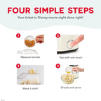 Disney DASH Fresh Pop Popcorn Maker - Oil-Free, Air Popcorn Popper - With Measuring Cup & Recipe Guide - Perfect for Movie Nights - 16 Cups, Mickey & Minnie Design