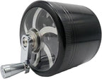 2.5 inch Spice Grinder for Kitchen Seasoning 2.5 inch Aluminum with Handle(Black)