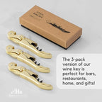 A Bar Above Manual Wine Bottle Opener and Corkscrew Wine Key with Foil Cutter and Bottle Cap Remover, Professional Waiters Corkscrew for Servers, Bartenders, and Home Use