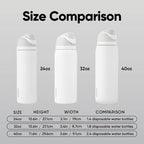 Owala FreeSip Insulated Stainless Steel Water Bottle with Straw, BPA-Free Sports Water Bottle, Great for Travel, 32 Oz, Shy Marshmallow