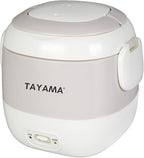 Tayama 1.5 Cup Portable Mini Rice Cooker, White (TMRC-03R)