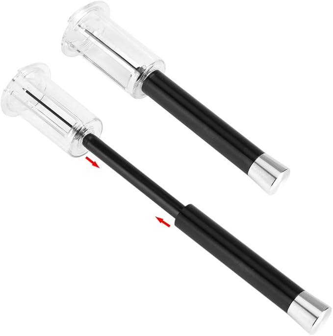 Air Pressure Wine Bottle Opener, Black Cork Remover Corkscrew Tool for Home Bar Restaurant, 1.97 x 7.68 Inch