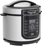 6 Quart Digital Pressure Cooker with 14 Preset Cooking Functions – Stainless Steel Electric Multi-Cooker with Slow Cook, Keep Warm, and Auto Shut-Off