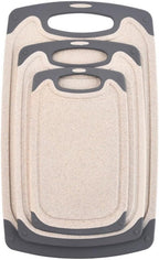 Cutting Board Three-Piece Set,Cutting Boards,3-Piece Cutting Board Set,With Non - Slip Handles, Ideal for Kitchen Food Prep.