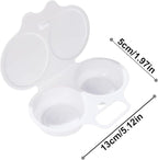 Egg Poacher, Microwave Egg Boiler Poacher, Microwave Egg Poacher, 2 Cavity Nonstick Maker With Lid, Cooker, Specialty Cookware