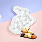 mostsom Honeycomb Molds Silicone Non-Stick Rabbit Cookie Mold Diy Rose Flower Chocolate Mould Used for Jelly, Candy,Biscuits (A_12x11.48x1.2 inch)