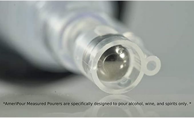Measured Pourer - Liquor Bottle Pourers - Collared - Made 100% In The USA. Bar Spouts That Don't Leak - No Cracks, Just A Perfect Cocktail Pour Everytime. Great for Wine Too! (1.50)