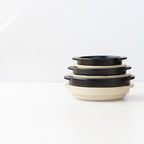Santo Banko Ware Au Gratin Dish for One Person Capacity 13.5 fl oz (400 ml) Heat Resistant Ceramic Oven Safe Direct Fire Microwave Dishwasher Safe Stackable Black Made in Japan