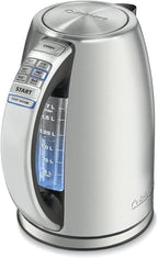 Cuisinart PerfecTemp 1.7-Liter Electric Kettle, Cordless Electric Tea Kettle, 1500W for Fast Heat-Up, 6 Preset Temperatures, 30-Minute Keep Warm, Stay Cool Nonslip Handle, CPK-17P1