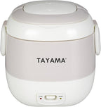 Tayama 1.5 Cup Portable Mini Rice Cooker, White (TMRC-03R)