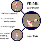 Measured Pourer - Liquor Bottle Pourers - Collared - (3pk) Made 100% In The USA. Bar Spouts That Don't Leak - No Cracks, Just A Perfect Cocktail Pour Everytime. Great for Wine Too! (.75)