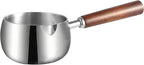 IMEEA 27oz Milk & Butter Warmer Pot SUS304 Stainless Steel Sauce Pot with Wooden Handle, 1–2 Servings for Heating Milk, Melting Butter & Small Sauces