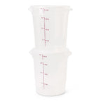 Cambro Food Storage Containers with Lids (BPA-Free) - 4 Quart - Food Grade Buckets with Lids (2 Pack) - For Dough Proofing and Brining (Translucent)