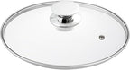 Glass Lids for Pots and Pans, 8, 11, 12, 12.6 Inch Pan Covers for Cookware, Tempered Glass Lid for Replacement, Dishwasher Safe & Microwave Oven Safe (12 Inch)