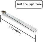 3PCS 1/16 Teaspoon(1/16tsp, 0.31ml, Pinch) Single Tiny Measuring Spoon, Small Individual Stainless Steel Measure Spoons Only