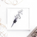 Zinc Alloy Animal Bar Liquor Bottle Pourer Liquor Pour Spout Sdjdhej 2Pcs Mermaid Head Bottle Tipping Nozzle Silicone Stoppers for Christmas and Halloween Decorations (mermaid)
