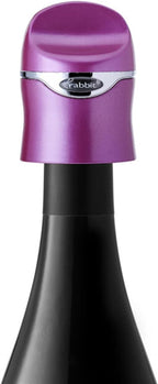 Rabbit Champagne and Wine Sealer - Air-Tight Wine Preserver, Champagne Stopper - Bar Essential Kitchen Tool for Freshness & Flavor, Wine Lover's Collection, Easy & Comfortable To Use (Purple)