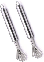 2 Pack of Stainless Steel Coconut Meat Scraper Fish Scaler Remover for Kitchen