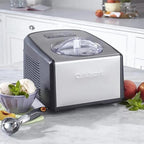 Cuisinart 1.5-Quart Ice Cream Maker and Gelato Machine, Makes Frozen Yogurt and Sorbet, Fully Automatic with Commercial-Quality Compressor and 2 Churning Paddles, ICE-100, Black/Stainless
