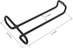 GeLive 7 Inch Wine Glass Rack Under Cabinet Stemware Holder Little Glass Hanger Storage Organizer for Short Space Kitchen and Bar Set of 2 (Black)