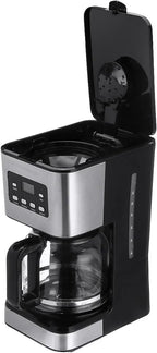 950W electric coffee machine 12 cups automatic drip coffee machine with coffee pot 220V automatic insulation function for home office use, WHITE