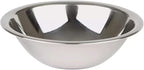 SET OF 6-6 1/2 Inch Wide Stainless Steel Flat Rim Flat Base Mixing Bowl