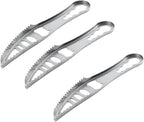 3Pcs Silver Fish Scaler Remover, Stainless Steel Cooking Tools, Seafood Tools, Portable Fish Scale Remover, Fish Cleaning Peeler Scraper Seafood Tools, Specialty Tools and Gadgets