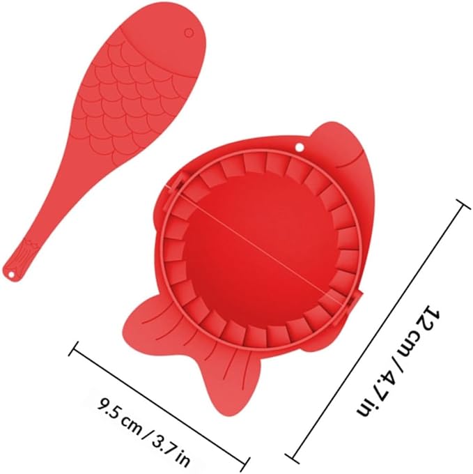 COLLBATH Dumplings Maker Molds Set 4pcs Plastic Dumpling Press Tools with Spoons for Wrapping Kitchen Gadget Cooking Supplies