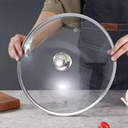 Glass Lid for Frying Pan 10 inch, Wok Skillets with Stainless Steel Rim (10 inch)