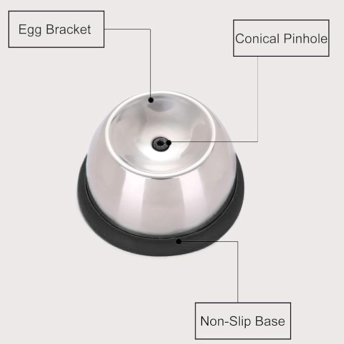 1Pc Silver Egg Piercers|Egg Poker for Hard-Boiled Eggs|Stainless Steel Needle Egg Punch|Egg Piercer Hole Seperater Bakery Kitchen Tools for Raw Eggs Specialty Tools and Gadgets